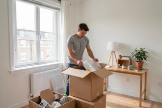 Jeune locataire dans son premier appartement