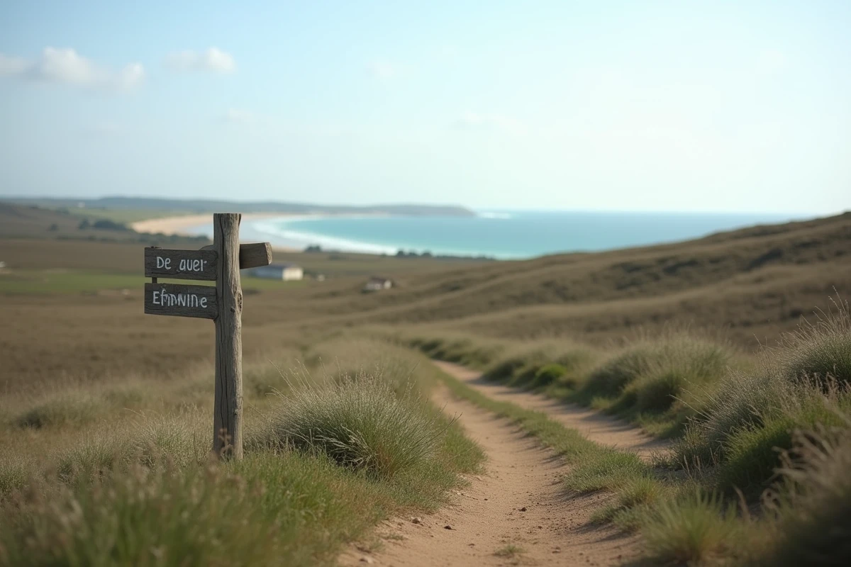 Parcelle de terrain à vendre en Vendée avec vue sur le littoral atlantique entre mer et campagne