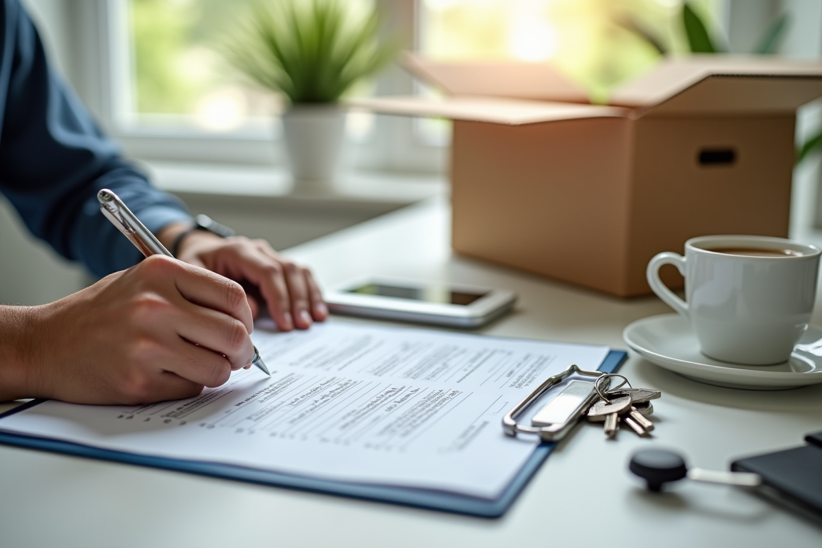 Personne remplissant des formulaires d